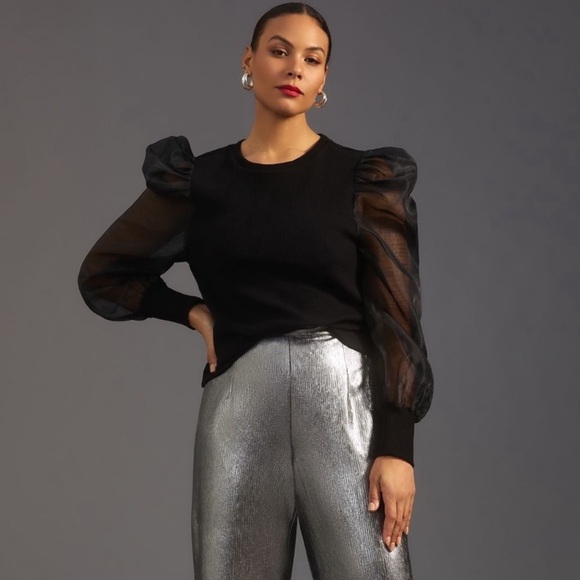 Anthropologie Dolan | Puff Sleeve Top‎ - Picture 3 of 6